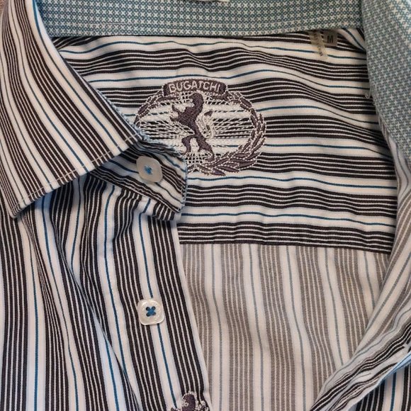 3/$15 Men's Bugatchi Long Sleeve Button Up Shirt - Picture 2 of 2